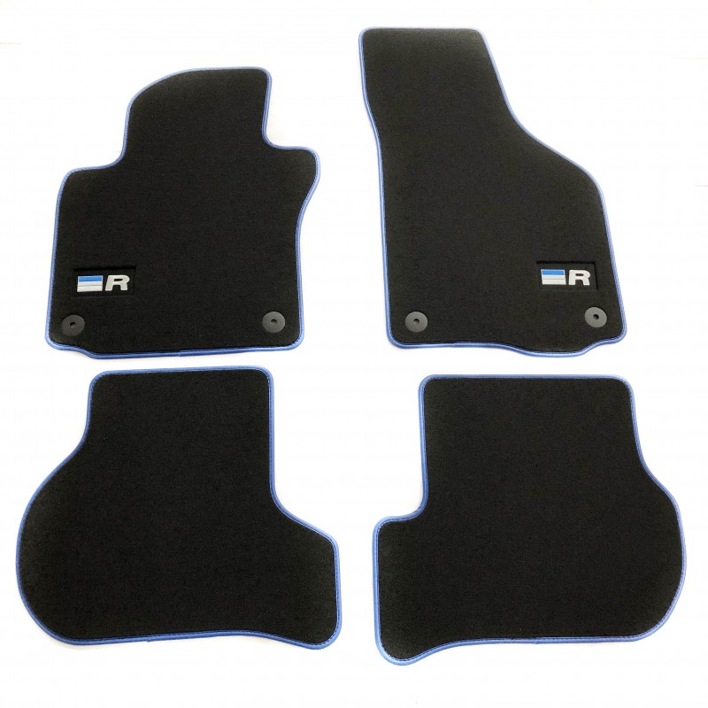 Tapis auto avant sur-mesure Volkswagen Golf 4 cabriolet - velours bordé