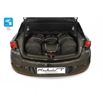 Kit de valises sur mesure pour Opel Astra K 3 ou 5 portes (2015-2021)