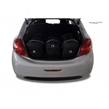 Kit de valises sur mesure pour Peugeot 208 (2012-2019)