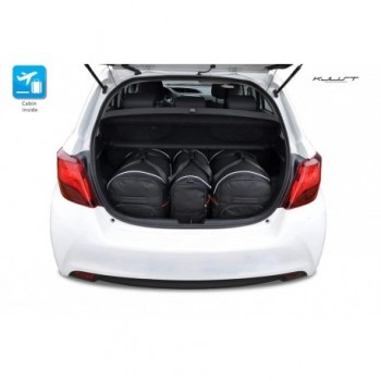 Kit de valises sur mesure pour Toyota Yaris 3 ou 5 portes (2011 - 2017)