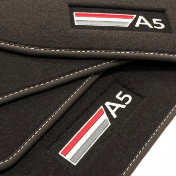 Tapis Audi A5 8F7 Cabriolet (2009 - 2017) Velour logo