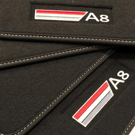 Tapis Audi A8 D3/4E (2003-2010) Velour logo