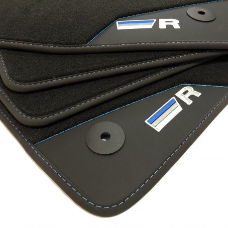 Tapis de Voiture Volkswagen Touareg (2010 - actualité) R-Line Bleu - Le Roi du Tapis®