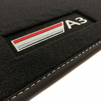 Tapis de sol, Velours avec logo Audi A3 8 Sportback MHEV mild Hybrid (2020-présent)