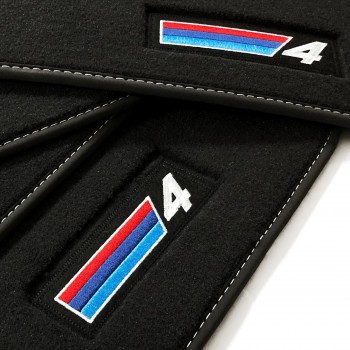 Tapis de sol, Velours avec le logo de BMW de Série 4 G22 Coupé (2020-présent)