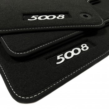 Tapis de sol Peugeot 5008 7 places (2009 - 2017) de velours