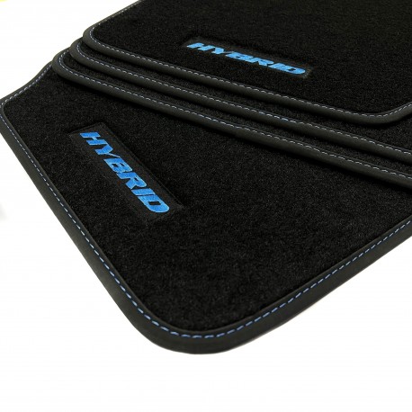 Les tapis de sol Ford Mustang (2015 - présent) logo Hybride