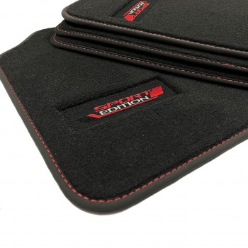  Tapis Coffre Voiture pour Fit/Jazz 2021 2022 2023, Tapis de  Voiture Imperméable et Dos en Caoutchouc Antidérapant, Protecteur  Accessoires,Black-Red