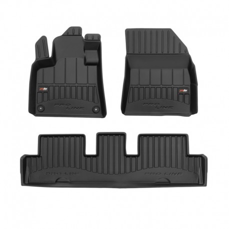 Tapis de sol de type seau de la Prime de caoutchouc pour Citroen C4 Picasso II monospace (2013 - 2019)