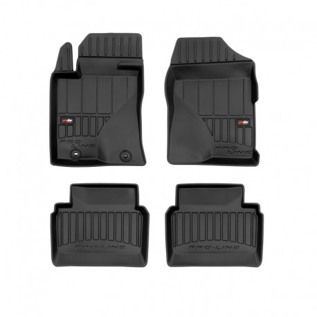 Tapis de sol Premium, type-seau de caoutchouc pour Toyota Avensis II (2003 - 2009)