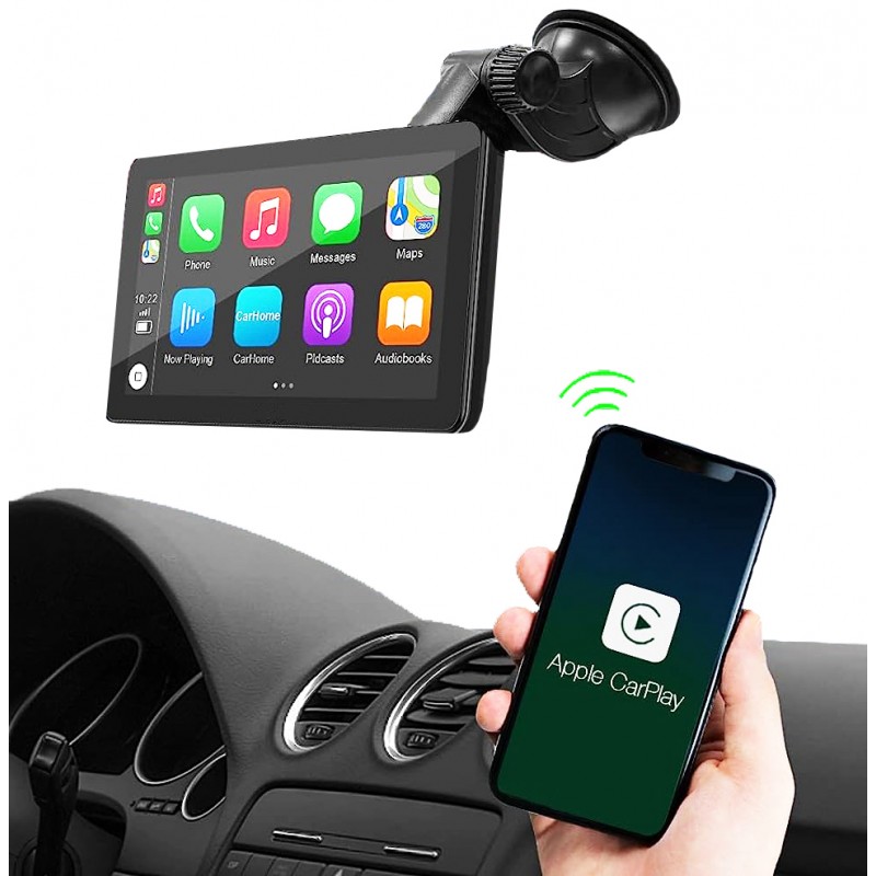 Écran pour voiture avec Carplay et Android Auto sans fil