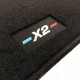 Tapis de sol BMW X2 F39 (2018-2023) sur mesure avec logo brodé