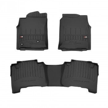 Tapis de sol en caoutchouc 3D pour Toyota Land Cruiser 120 long - ProLine®