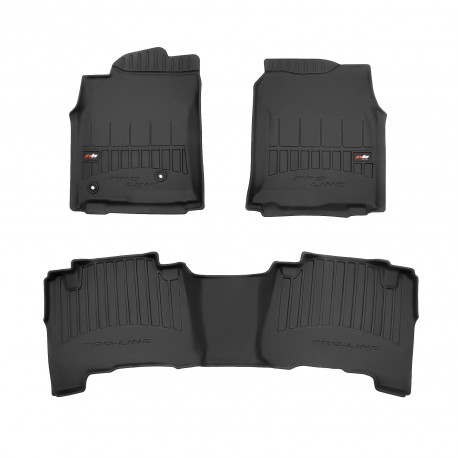 Tapis de sol en caoutchouc 3D pour Toyota Land Cruiser 120 long - ProLine®
