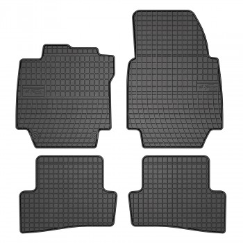 Tapis de Sol Antidérapants pour Renault Twingo en Caoutchouc Noir