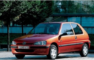 Bache pour Automatique personnalisée pour Peugeot 106,bache Anti-poussière  Respirante avec Sac de Rangement Corde d'alignement à Quatre Roues